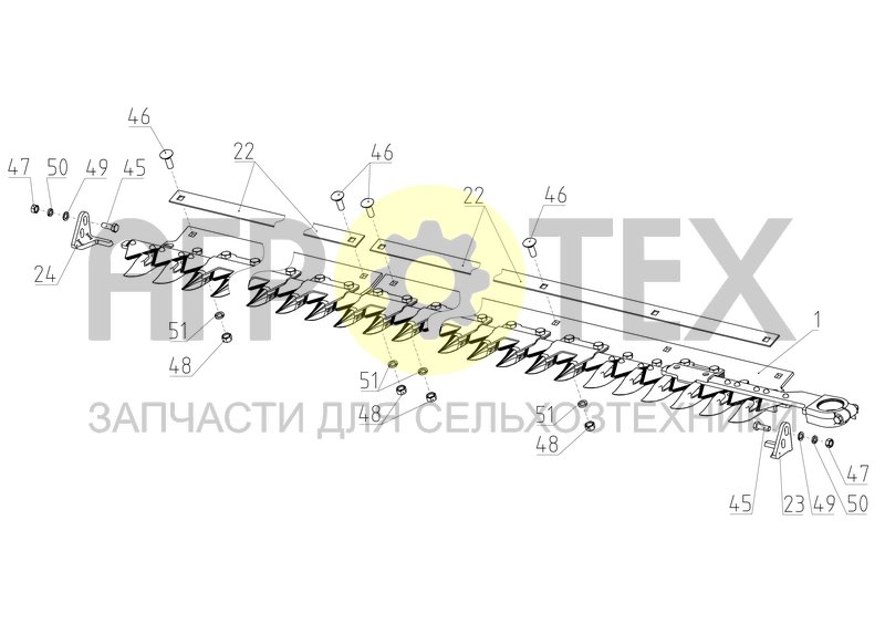 Чертеж Аппарат режущий (500.02.000Ф)